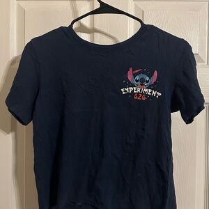 Disney Navy Blue Stitch Graphic Tee